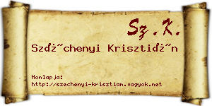 Széchenyi Krisztián névjegykártya
