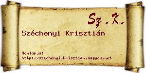 Széchenyi Krisztián névjegykártya